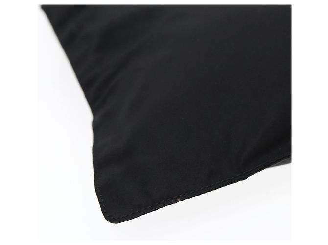 Borsa a spalla PRADA in nylon nero argento autentica bs17219 - vista 13