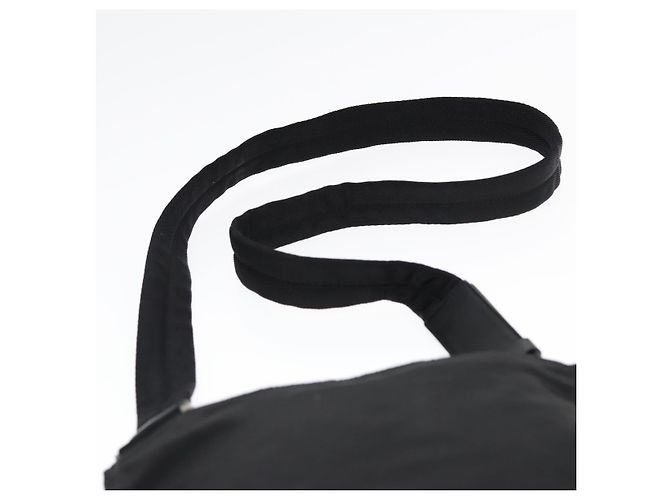 Borsa a spalla PRADA in nylon nero argento autentica bs17219 - vista 8