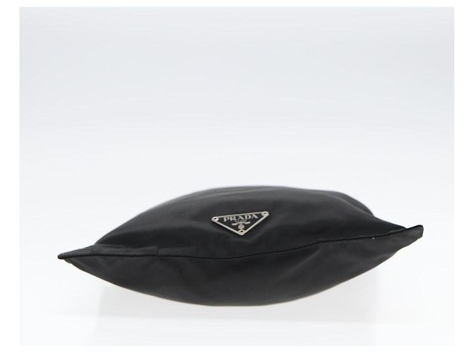 Borsa a spalla PRADA in nylon nero argento autentica bs17219 - vista 9