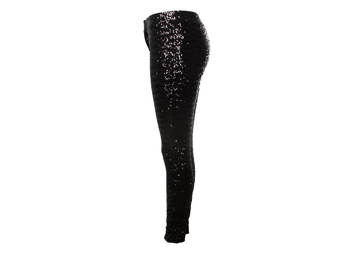 Isabel Marant, Paillettenhose in Schwarz - Ansicht 2