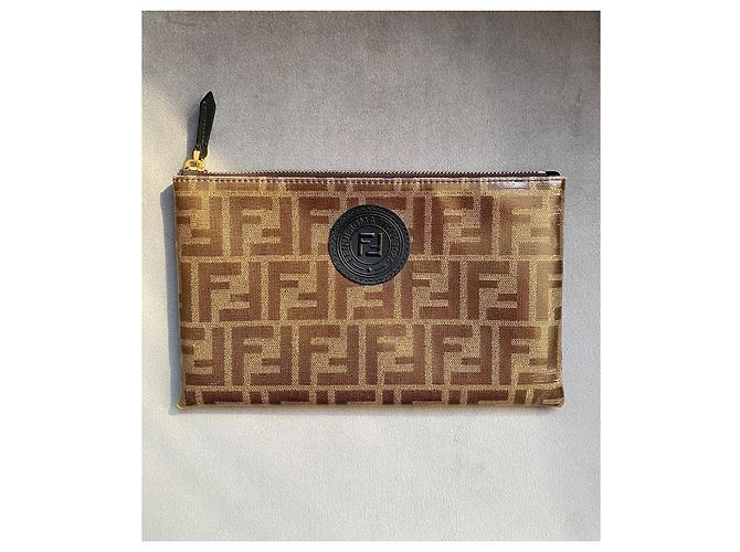 Pochette Fendi FFreedom Marrone Monogramma FF - vista 2
