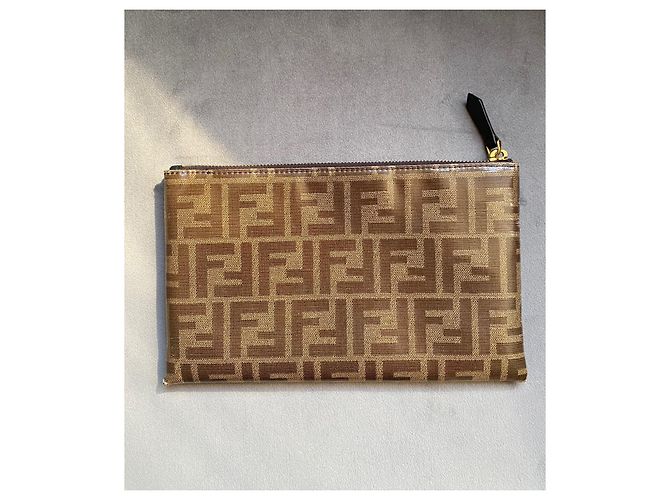 Pochette Fendi FFreedom Marrone Monogramma FF - vista 4
