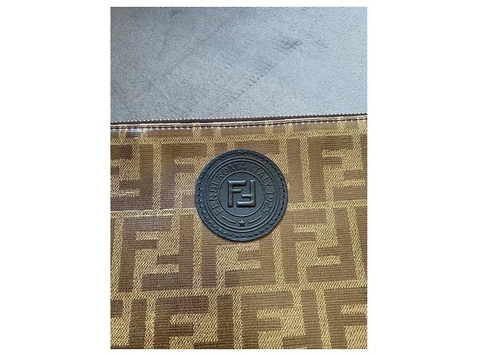 Pochette Fendi FFreedom Marrone Monogramma FF - vista 5