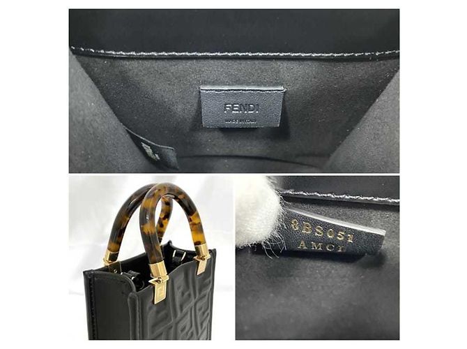 Borsa Fendi 2 in 1 in pelle nera Nero - vista 9