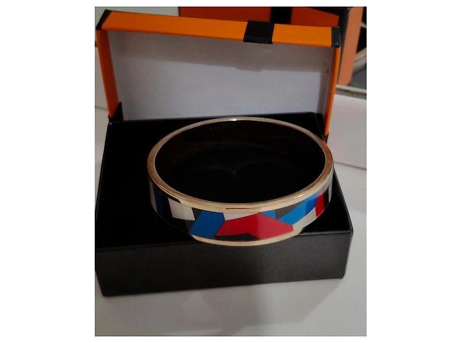 Bracciale Saint Laurent Geometrico Multicolore Oro - vista 3