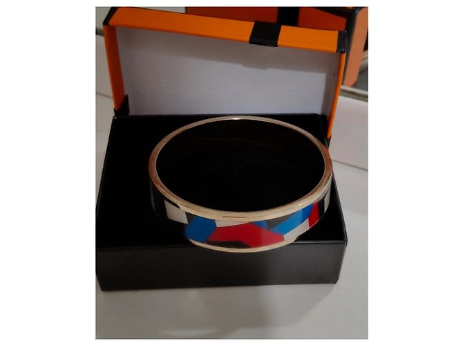 Bracciale Saint Laurent Geometrico Multicolore Oro - vista 5