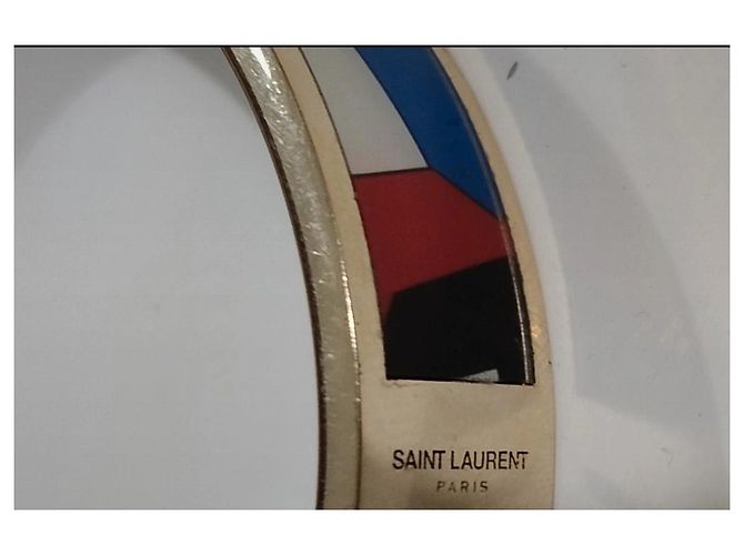 Bracciale Saint Laurent Geometrico Multicolore Oro - vista 6