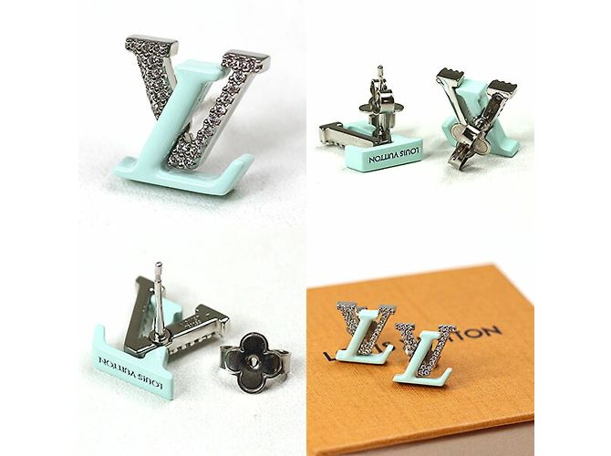 Ohrringe Louis Vuitton Blau - Ansicht 3