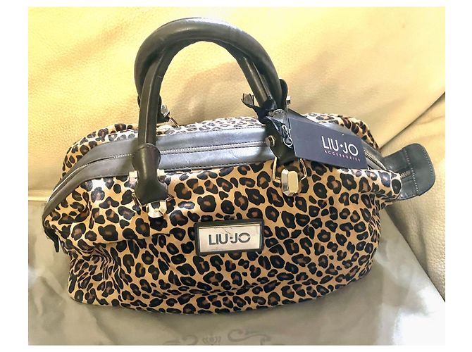 Liu.Jo Leather Handbag Leopard Print - view 5
