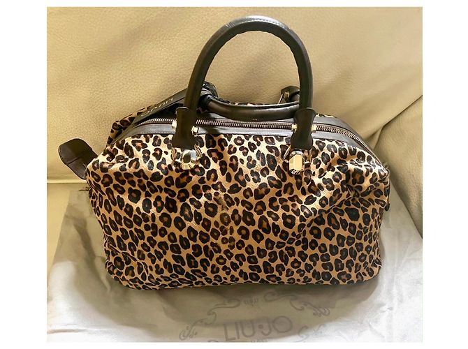 Liu.Jo Leather Handbag Leopard Print - view 6