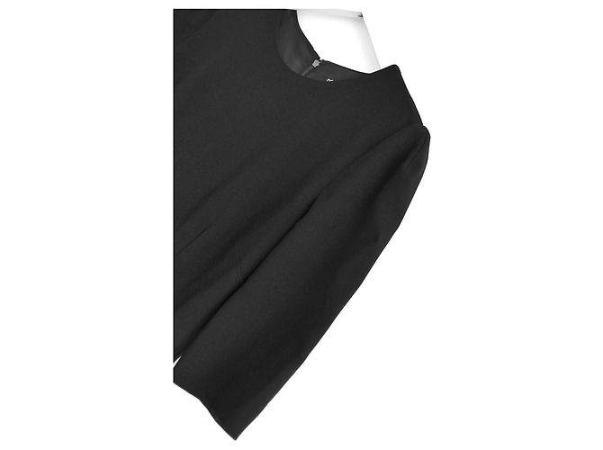 Schwarzes Krepp-Shiftkleid von Dolce & Gabbana - Ansicht 3