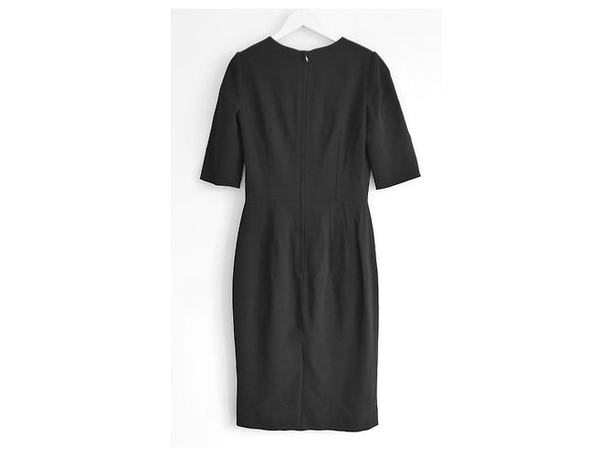 Schwarzes Krepp-Shiftkleid von Dolce & Gabbana - Ansicht 4