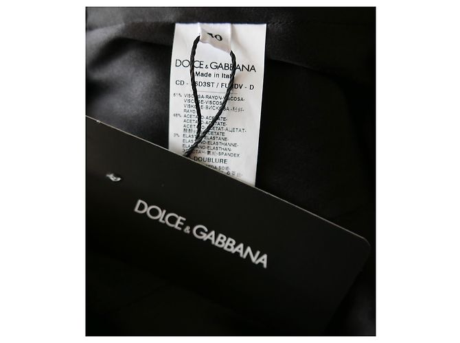 Schwarzes Krepp-Shiftkleid von Dolce & Gabbana - Ansicht 6