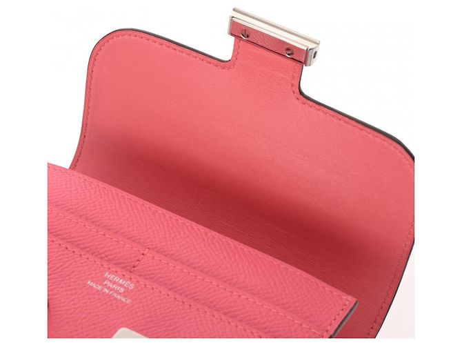 Hermès Constance kompakte Geldbörse Pink - Ansicht 10