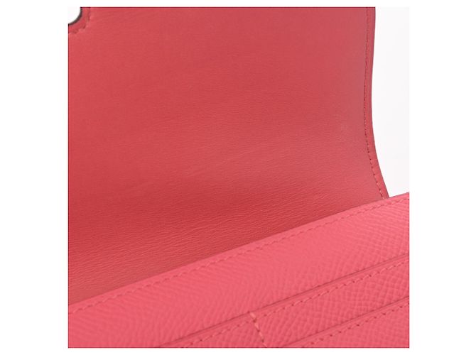 Hermès Constance kompakte Geldbörse Pink - Ansicht 11