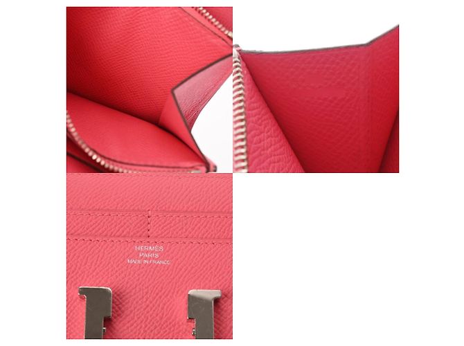 Hermès Constance kompakte Geldbörse Pink - Ansicht 13