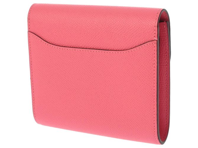 Hermès Constance kompakte Geldbörse Pink - Ansicht 3