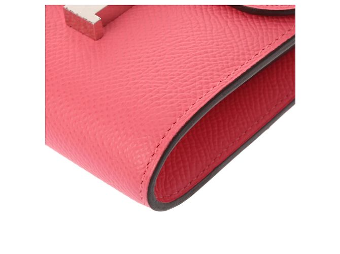 Hermès Constance kompakte Geldbörse Pink - Ansicht 6