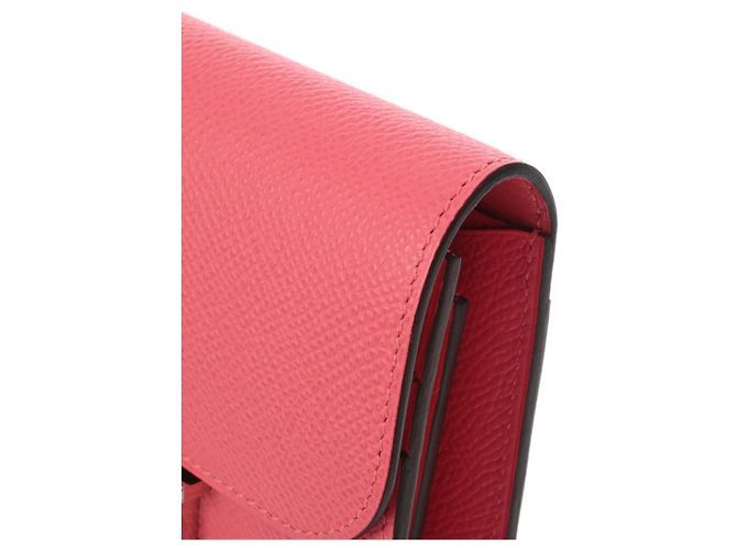 Hermès Constance kompakte Geldbörse Pink - Ansicht 7