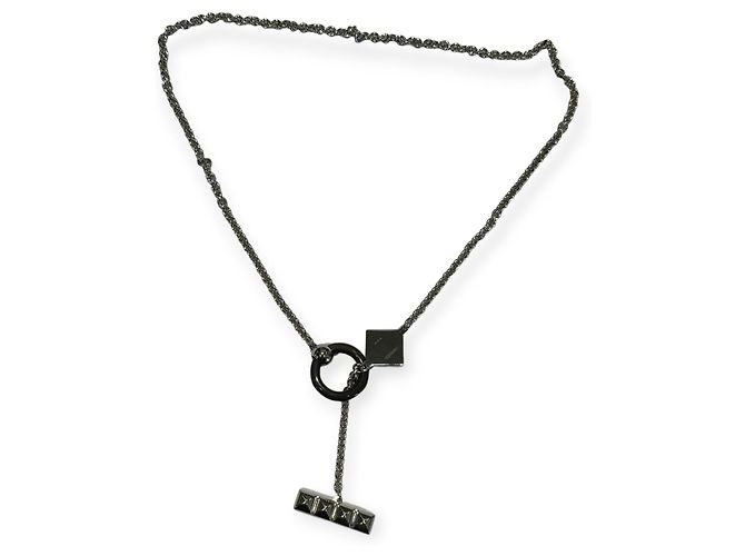 Ring Collana Hermès Medor XO Nero - vista 2