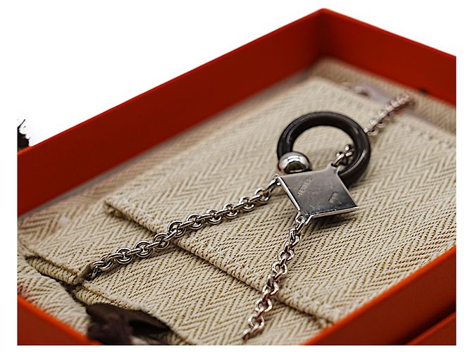 Ring Collana Hermès Medor XO Nero - vista 5