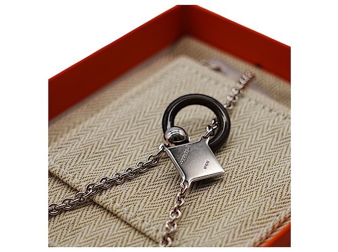 Ring Collana Hermès Medor XO Nero - vista 6