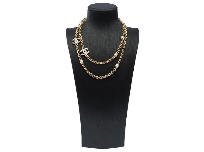 Gioielli CHANEL CC in Metallo Dorato - 102078 D'oro - vista 3