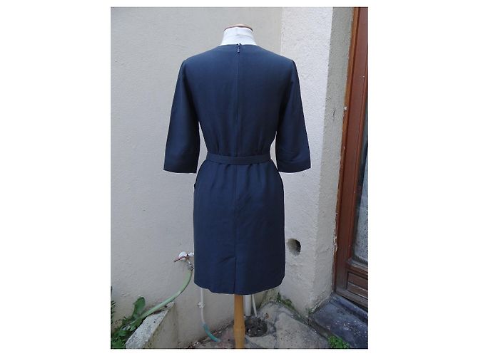 Abito Chloé in seta blu navy - vista 6