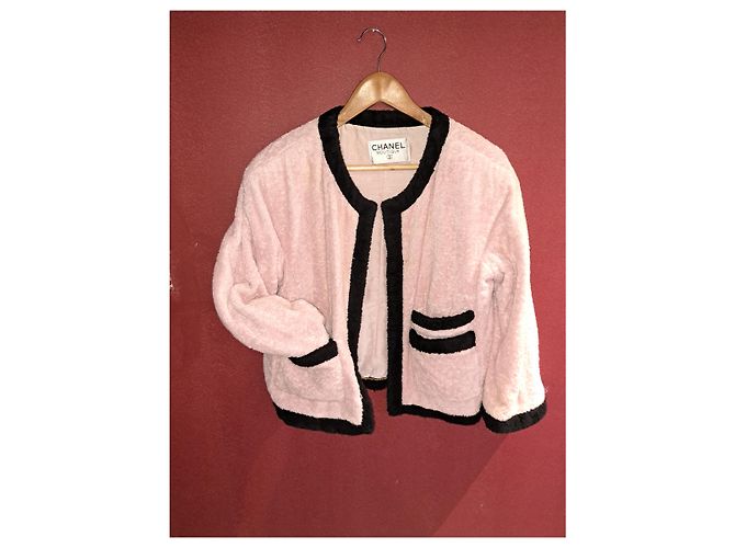 Chaqueta de Material de Espuma Chanel Rosa - vista 2