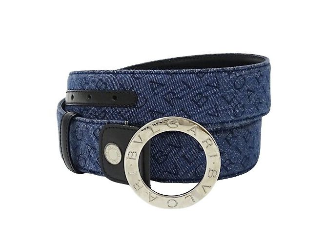 Bulgari Bvlgari Men's Mania Denim Belt - view 2