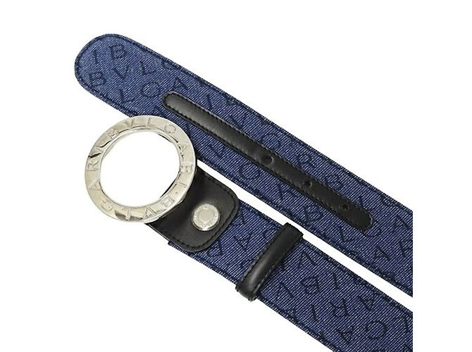 Bulgari Bvlgari Men's Mania Denim Belt - view 5