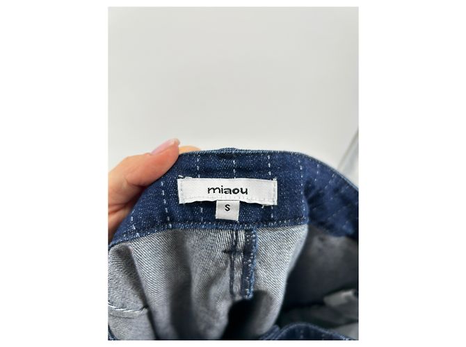 Autre Marque Miaou shorts T.International S Cotone Blu - vista 3