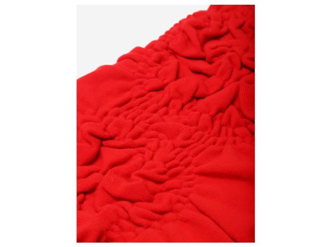 Simone Rocha Sciarpa in misto cashmere testurizzato rosso - vista 3