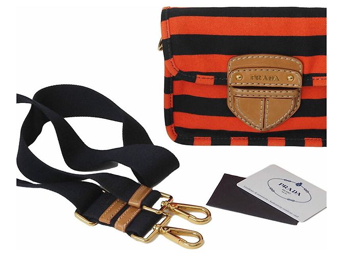 Borsa a spalla in tela Prada BT0785 - vista 10