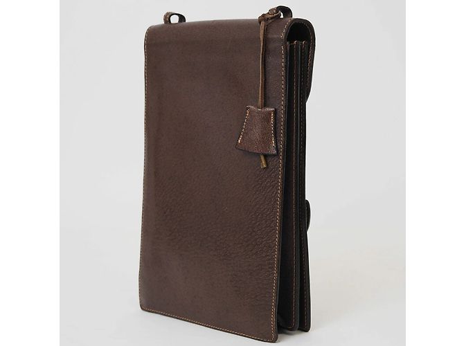 GUCCI Alte Leder Schultertasche Braun - Ansicht 2