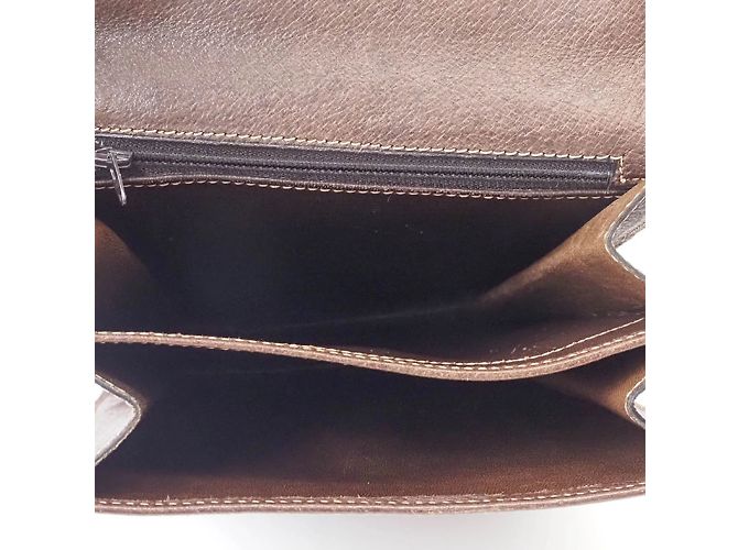 GUCCI Alte Leder Schultertasche Braun - Ansicht 9