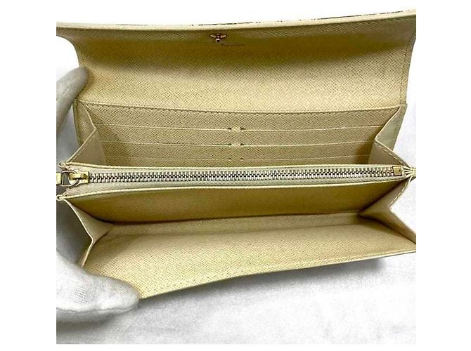 Cartera Larga Damier Azur Louis Vuitton Castaño Blanco - vista 6