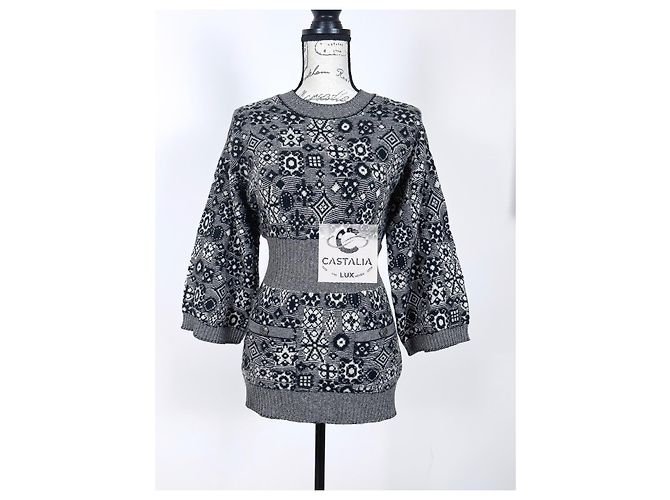 Chanel Neuer CC Buttons Runway Pullover Mehrfarben - Ansicht 2