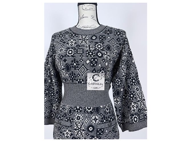 Chanel Neuer CC Buttons Runway Pullover Mehrfarben - Ansicht 7