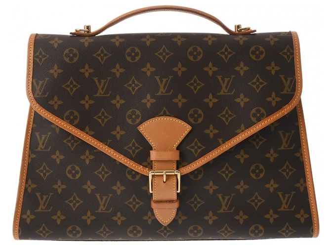 Borsa Clutch Beverly Marrone Monogramma Louis Vuitton - vista 2
