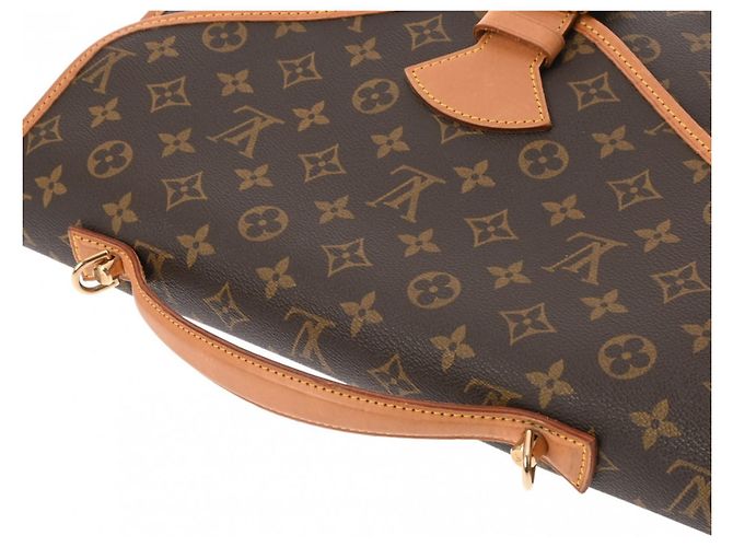 Borsa Clutch Beverly Marrone Monogramma Louis Vuitton - vista 4