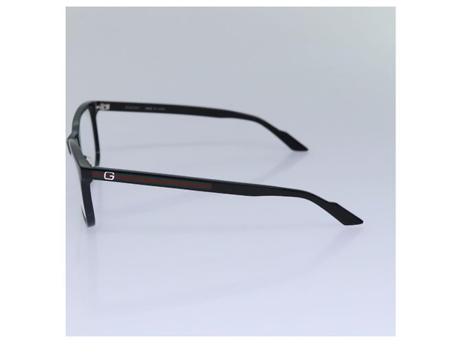 Gafas de plástico GUCCI Web Sherry Line Date negras rojas verdes Auth 87728 Negro - vista 3