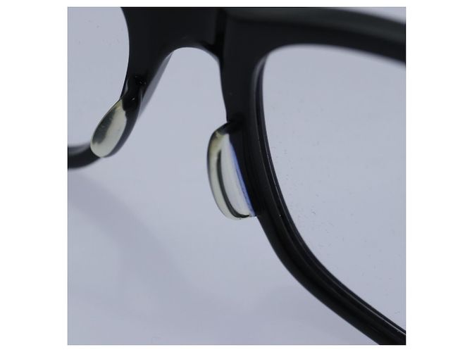 Gafas de plástico GUCCI Web Sherry Line Date negras rojas verdes Auth 87728 Negro - vista 7