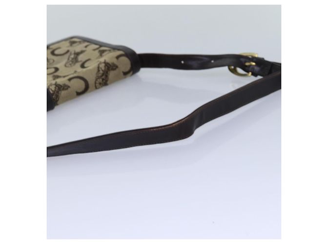 Céline BORSO A SPALLA CELINE C Saluki Tela Beige Auth 88426 - vista 7
