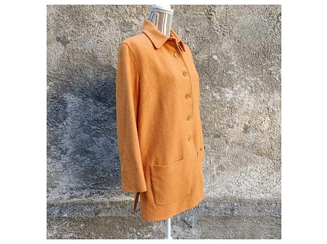 Giacca cappottino arancione vintagr Gerard Darel - vista 3