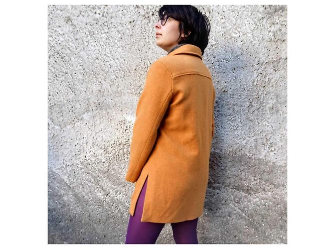 Giacca cappottino arancione vintagr Gerard Darel - vista 4