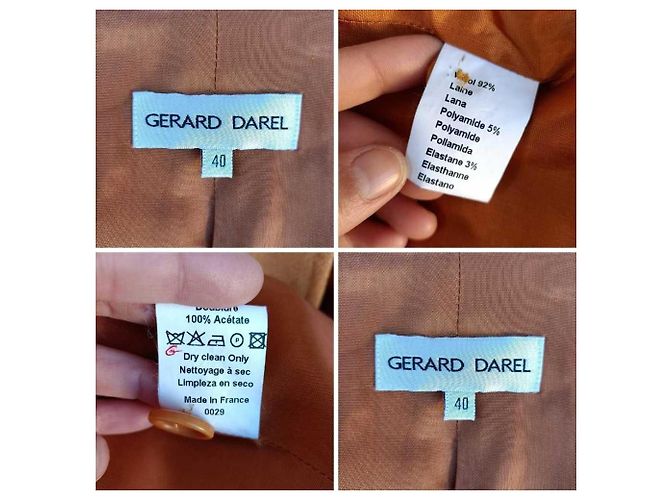 Giacca cappottino arancione vintagr Gerard Darel - vista 6