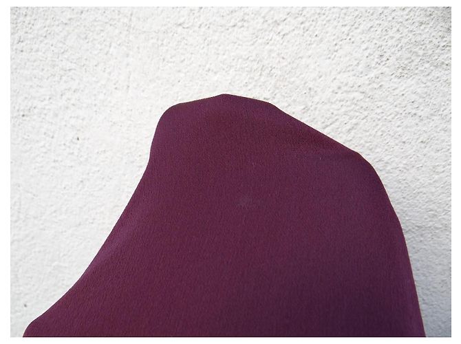 Abito Blumarine in seta e pizzo rosso scuro Bordò - vista 11