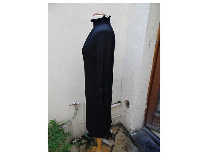 Vestido Blumarine preto de viscose com strass - vista 5