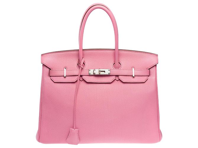 Hermès Bolso HERMES Birkin 35 en Cuero Rosa - 102110 - vista 3